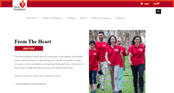 Desktop Screenshot of heartfoundationshop.com
